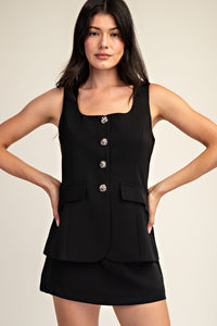 Vestido Negro Button Annie