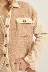 Chaqueta Corduroy Sherpa Fleece Gwen