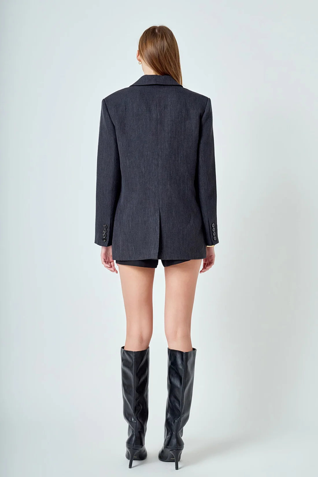 Blazer Charcoal Linen Diane