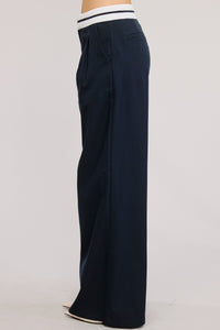 Pantalón Trouser Navy Contrast Sam