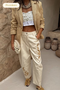 Pantalón Denim Barrel Rafia Neverfully