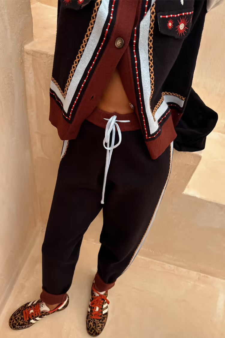 Pantalón Jogger Knit Geometric Neverfully