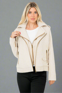 Chaqueta Texture Doble Cierre Izzy