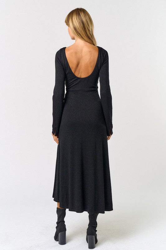 Vestido Negro Twist Greta