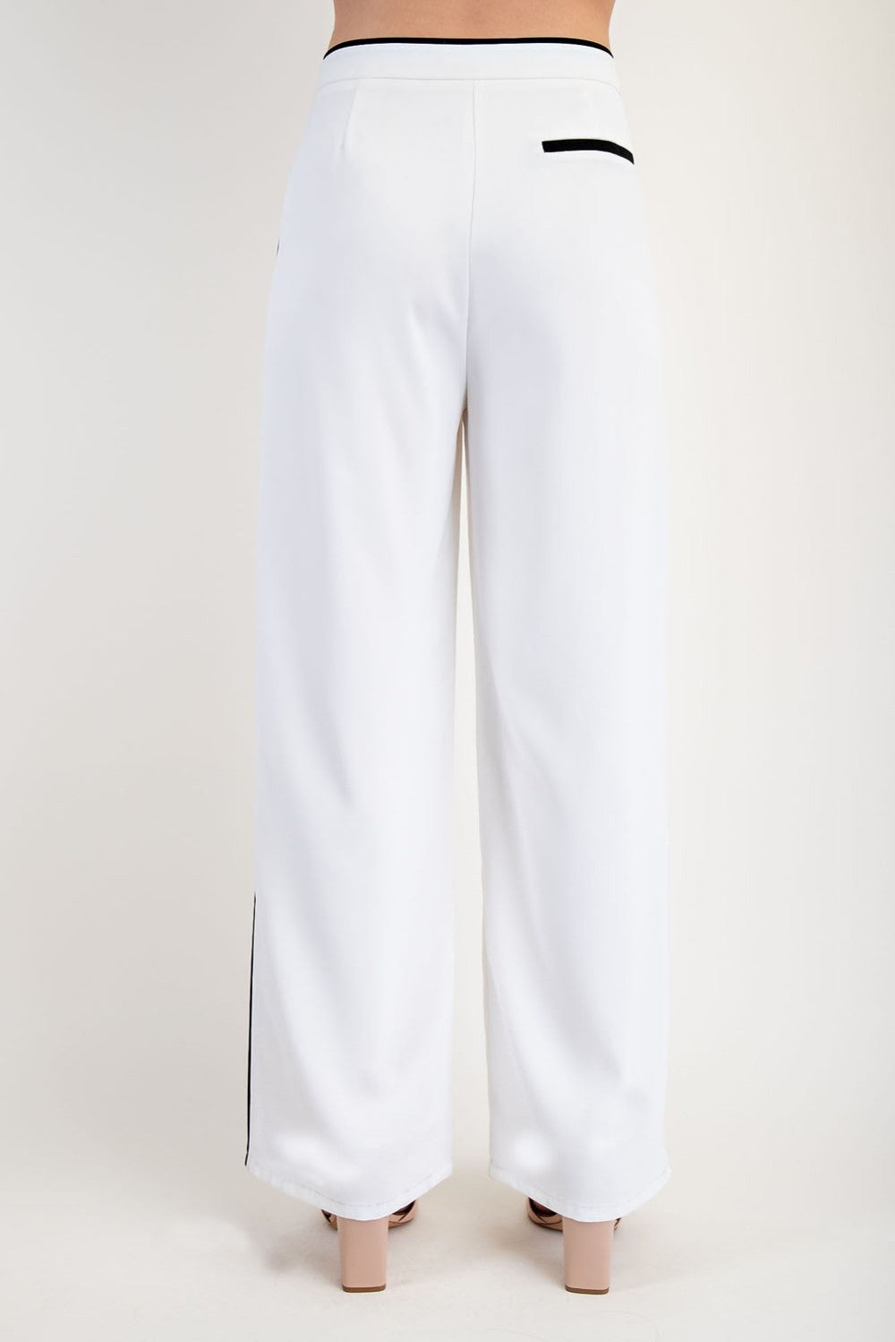 Pantalón Blanco Stripe Contrast Mel