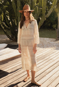 Vestido Midi Crochet Sandra