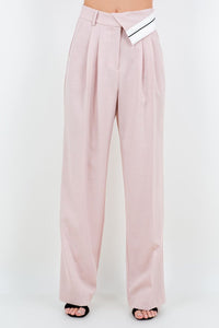 Pantalón Trouser Side Belted Blush