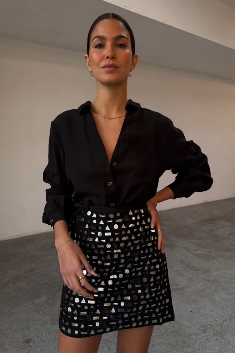 Camisa Miley Negra Neverfully