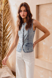 Chaleco Denim Edge Clarissa