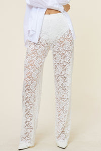 Pantalón Blanco Lace Tris