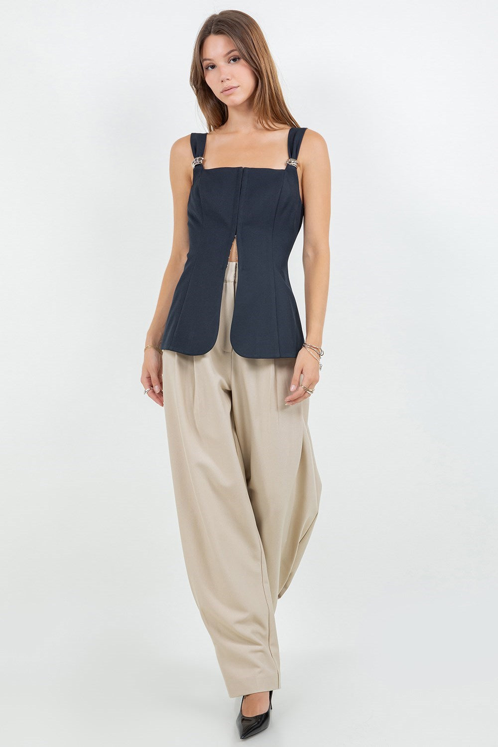 Chaleco Navy Trim Natasha