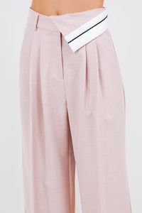 Pantalón Trouser Side Belted Blush