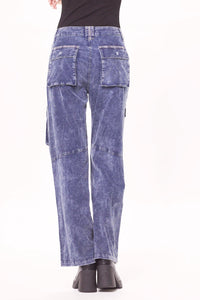 Pantalón Light Wash Blue Cord Cargo