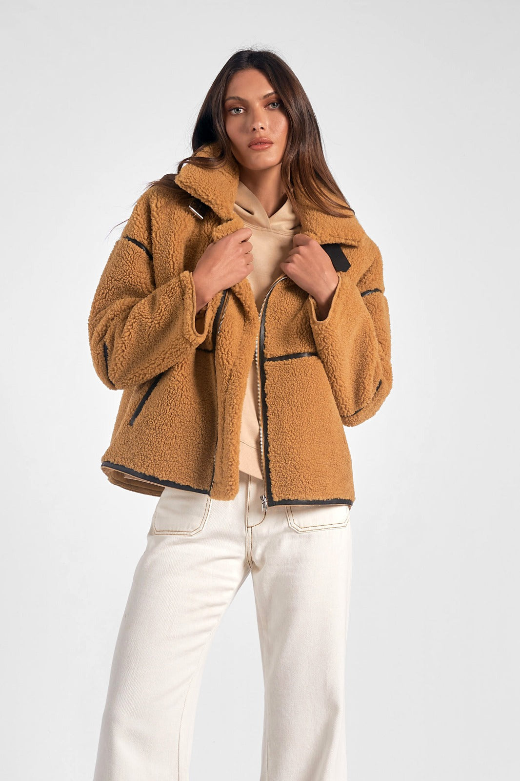 Chaqueta Abrigo Camel Aspen