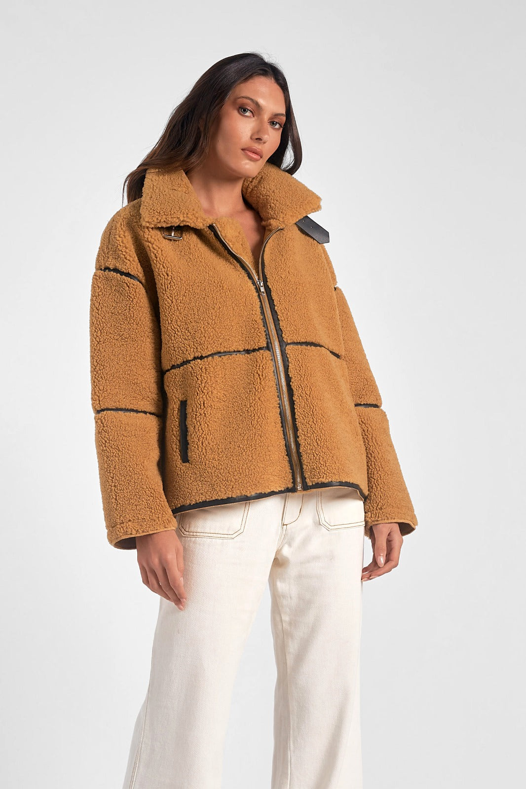 Chaqueta Abrigo Camel Aspen