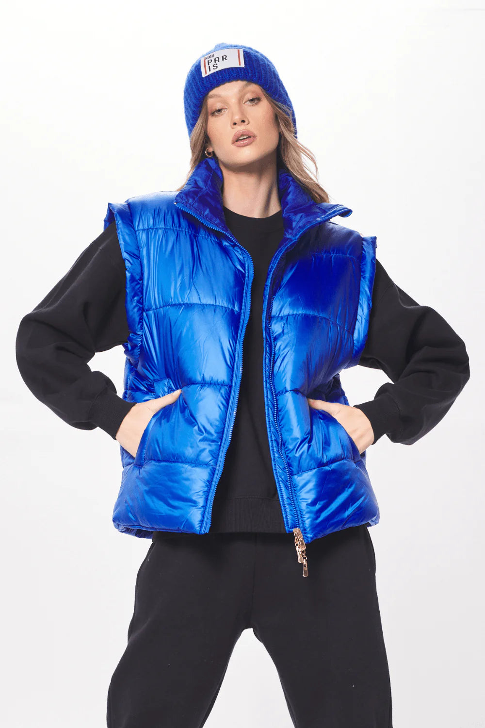 Chaleco Puff Cobalt Blue Kelly FINAL SALE