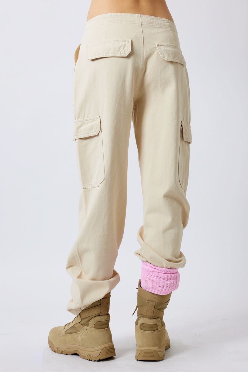 Pantalón Cargo Ligero Beige