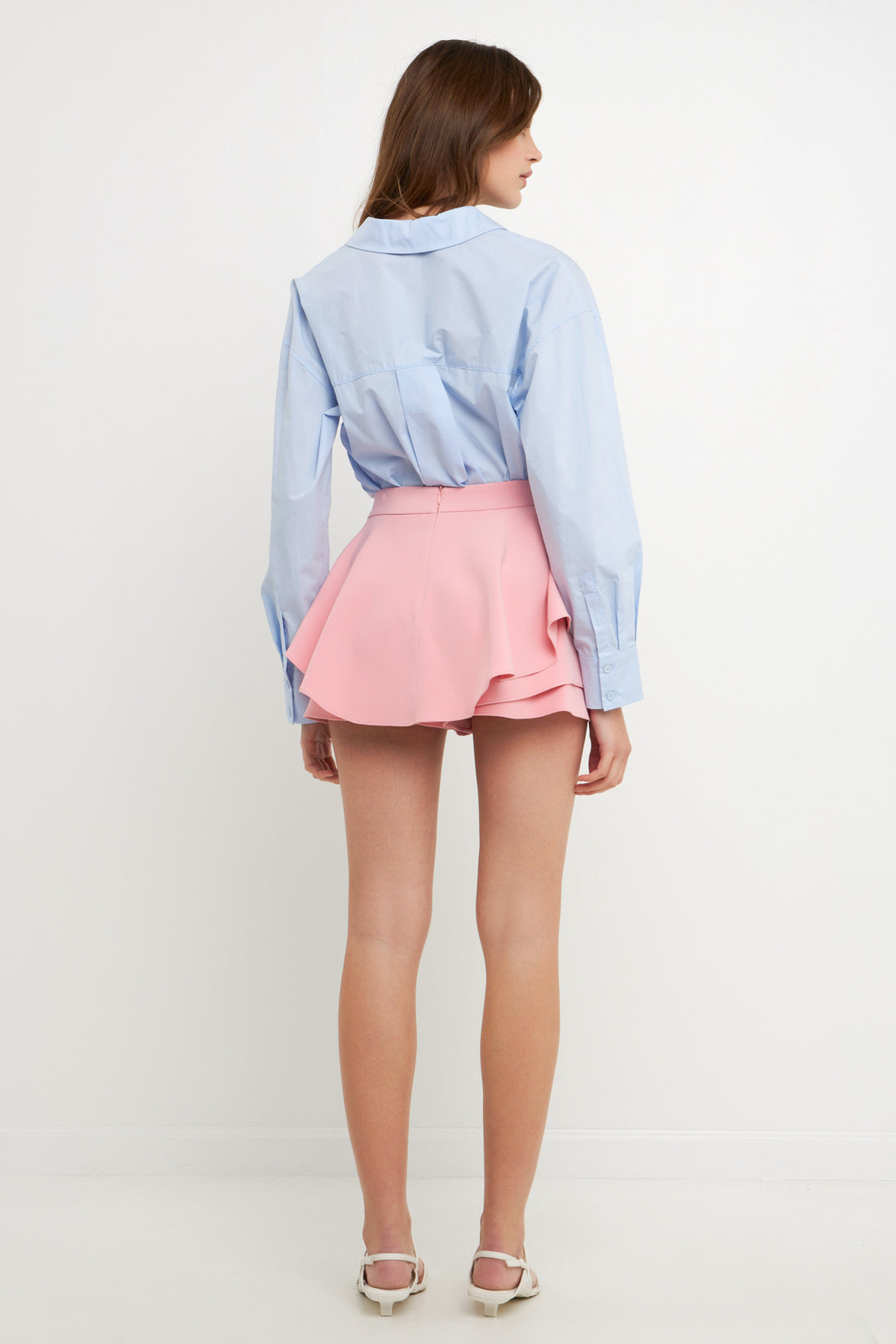 Falda Short (Skort) Rosado