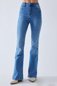 Pantalón Denim Straight Stretch Flare