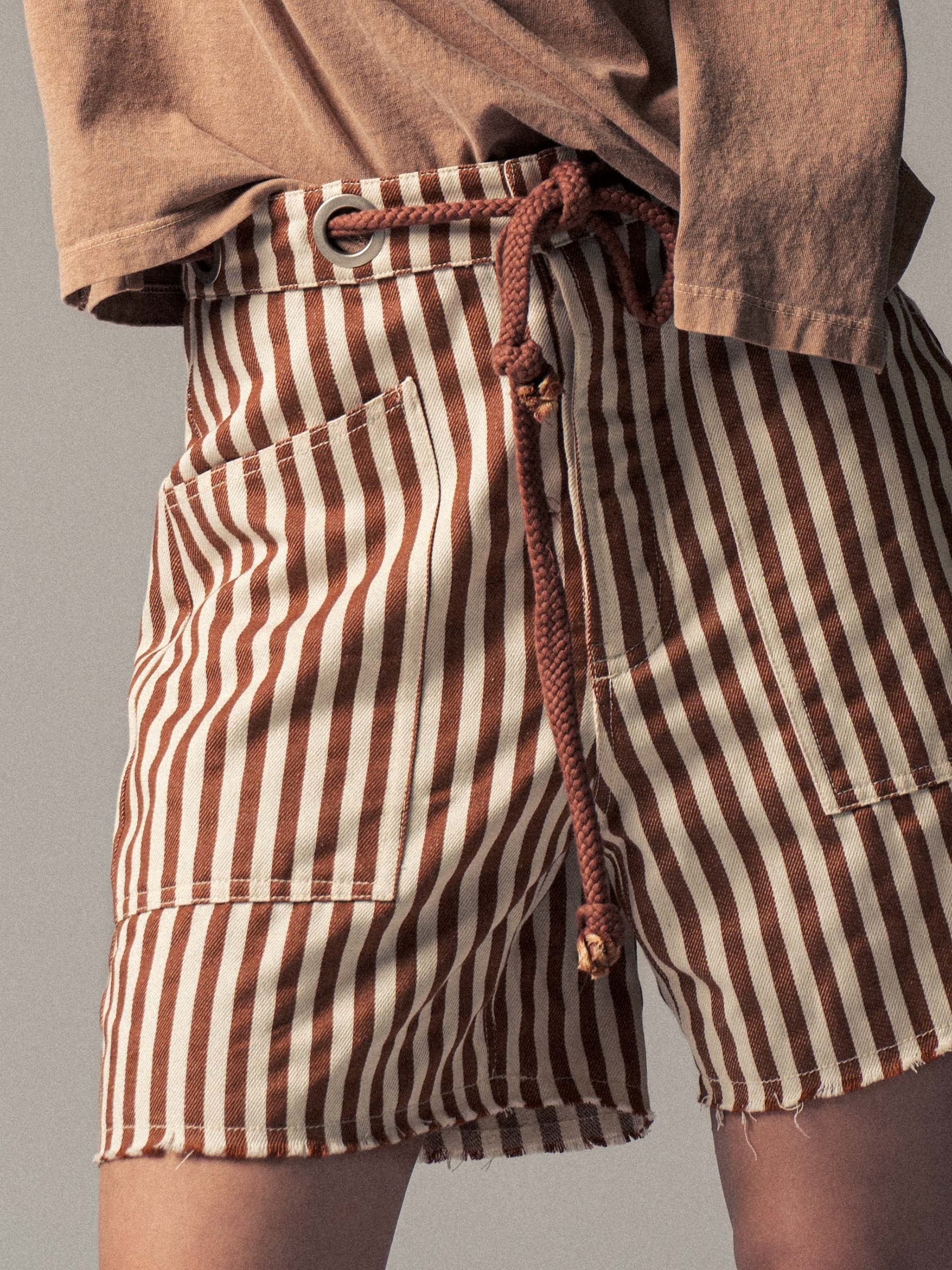 Short Stripes Drawstring Antonella