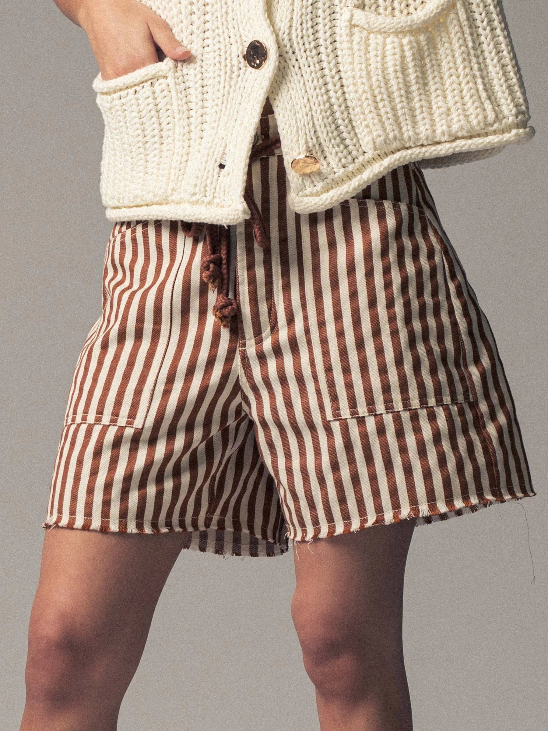 Short Stripes Drawstring Antonella