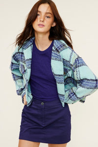 Chaqueta Terry Plaid Blue FINAL SALE