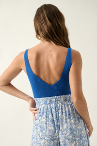 Tank Top Knit Cobalt FINAL SALE